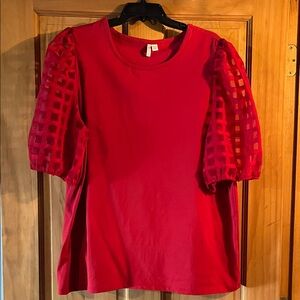Cato Vibrant Red Blouse
